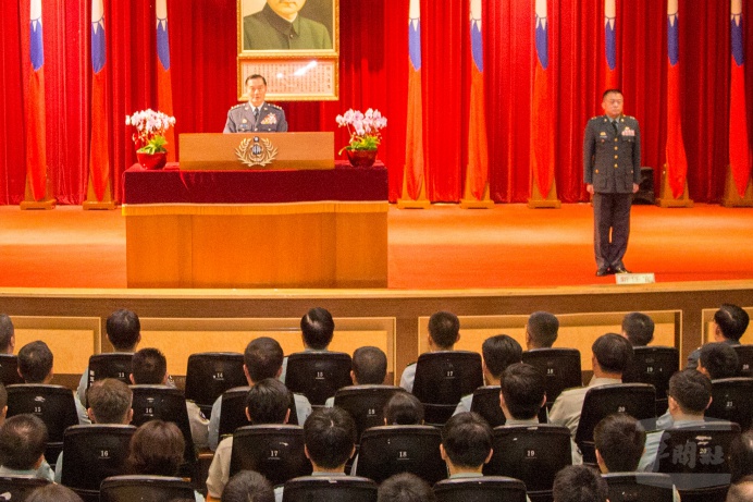 ▲ 參謀總長沈一鳴上將主持後備指揮部指揮官任職布達典禮。（軍聞社記者莊家宏攝）