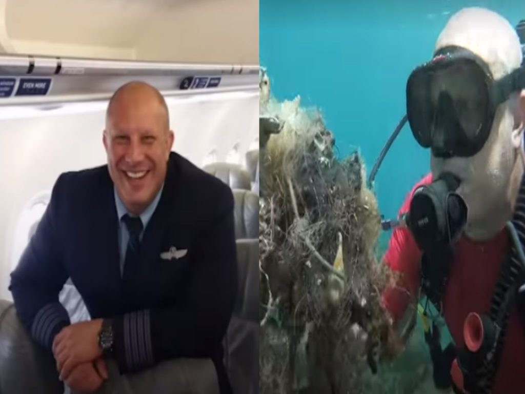 熱血機師化身海洋清潔大使（圖／翻攝自FB@The Dodo）