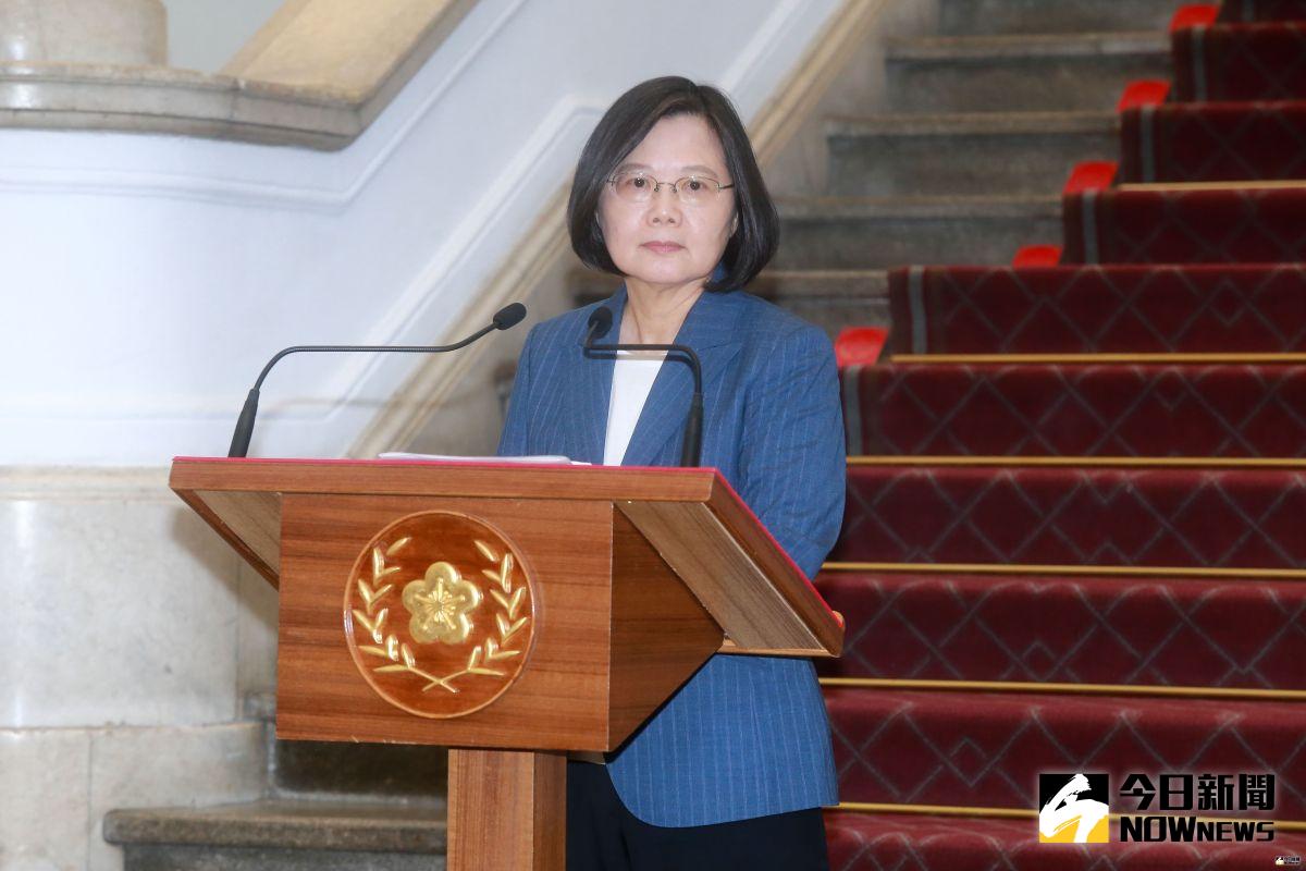 ▲總統蔡英文親上火線回答台北市長柯文哲組黨一事。（圖／記者葉政勳攝 , 2019.08.01）
