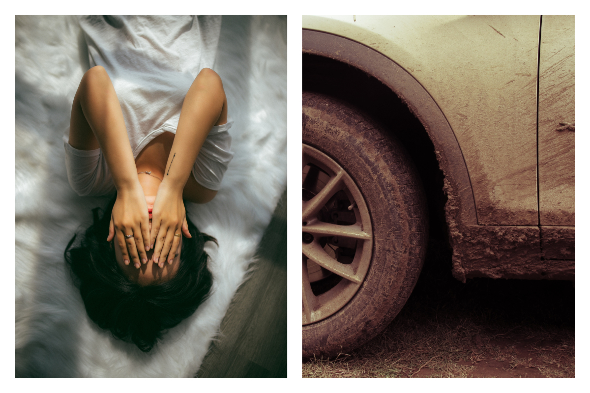 ▲跟朋友借車開上路，殊不知半途就「縮缸」要修理。（合成圖／取自 Unsplash 、 Canva ）