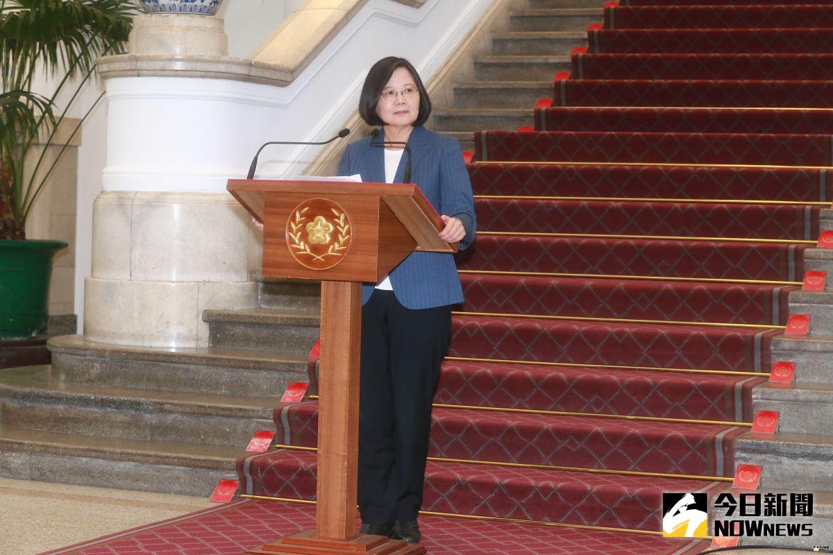 ▲總統蔡英文親上火線回答中國大陸限縮來台自由行簽證一事。（圖／記者葉政勳攝 , 2019.08.01）