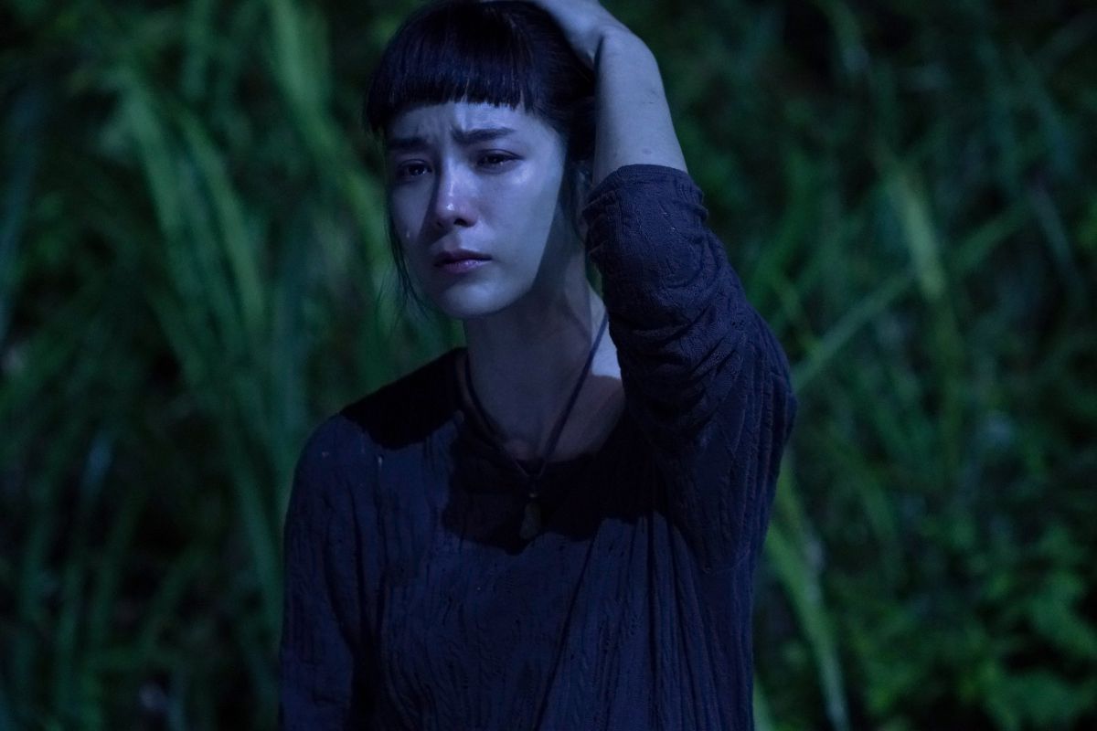 ▲温貞菱敏感體質感應到阿飄。（圖／甲上）