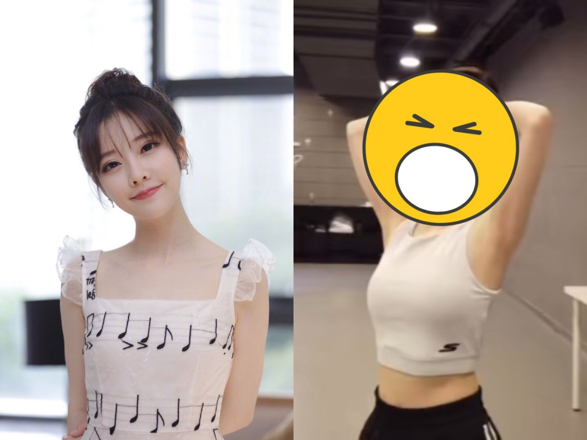 ▲「大陸第一網紅」馮提莫私下練舞影片曝光素顏。（圖／翻攝自微博）