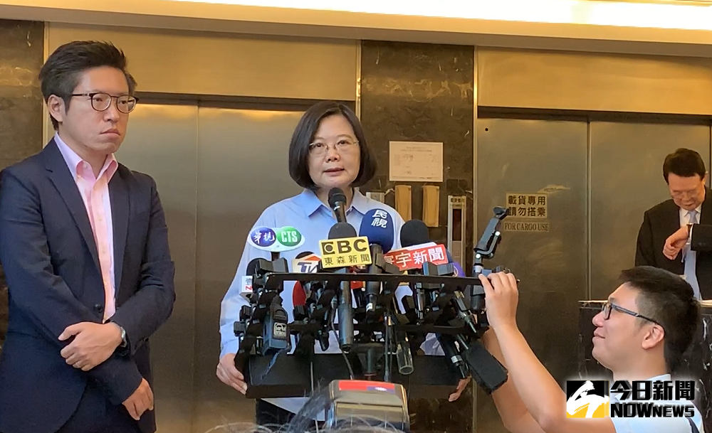 ▲蔡英文回應，不用等到歷史證明，她現在就可以確定中國犯了一連串決策性的戰略錯誤。（圖／記者宋原彰攝，2019.08.02）