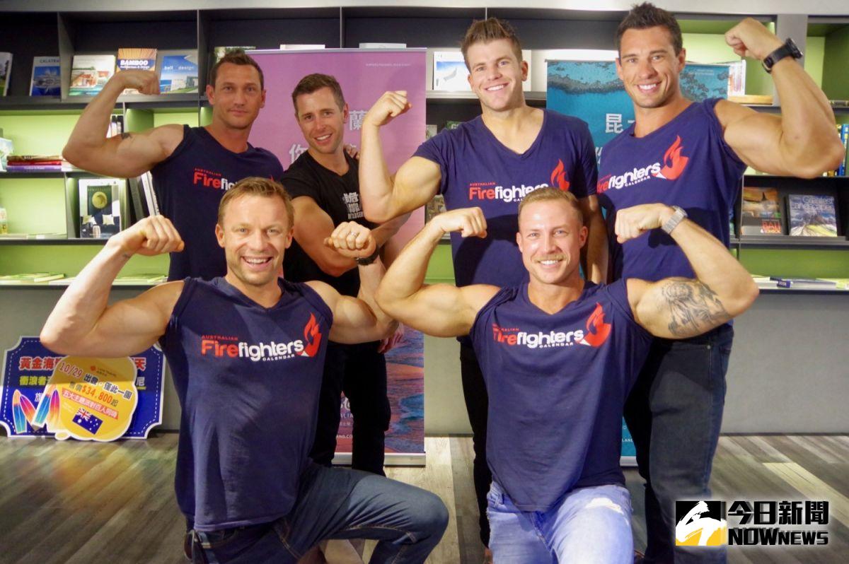 ▲旅行社推出澳洲團體旅遊商品，除安排消防車體驗外，還能與消防猛男一同參加泳池派對。（圖／記者陳致宇攝, 2019.08.02）