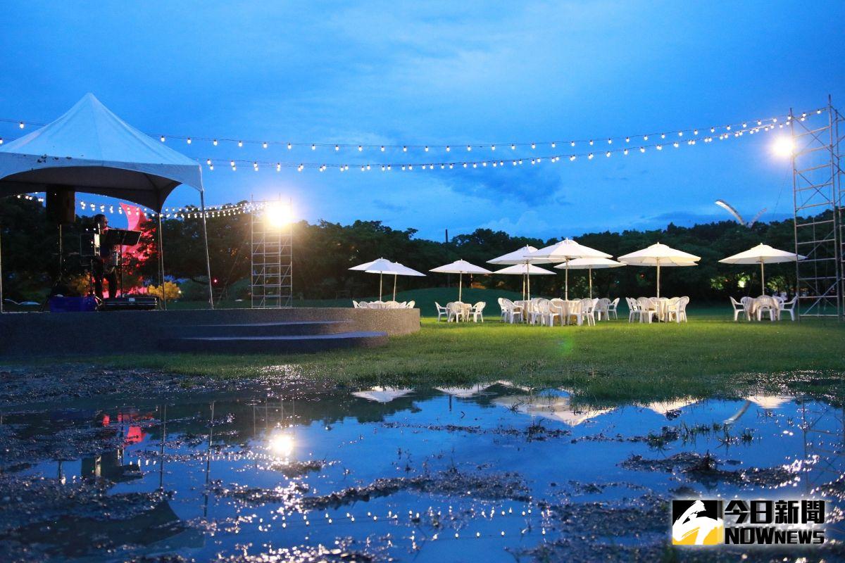 ▲斗六火樹銀花市集特地改造環保運動公園。（圖／記者蘇榮泉攝，2019.08.02）
