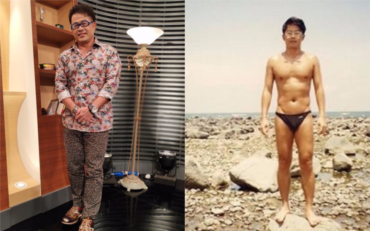 ▲林國基年輕時身材很健美。（圖／年代提供）