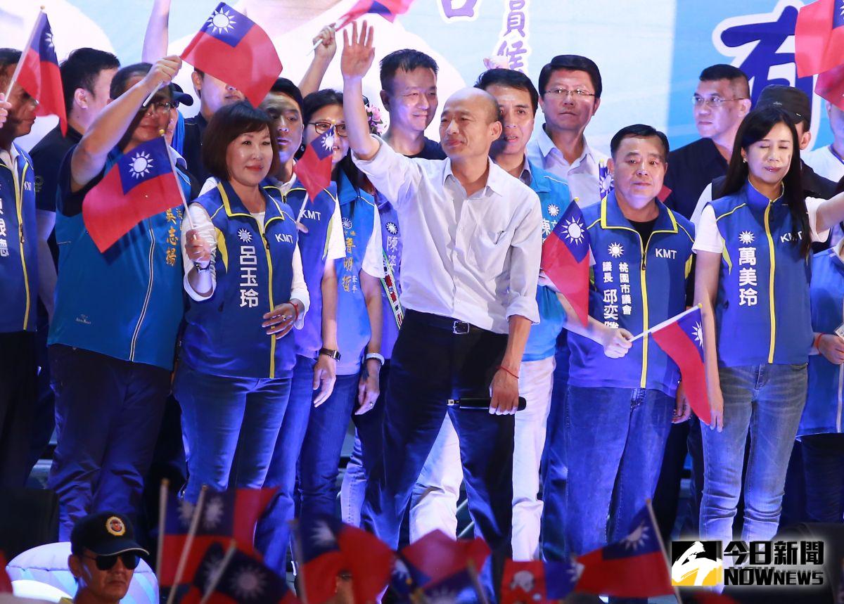 ▲韓國瑜桃園興仁公園鄉親相見歡晚會。（圖／記者葉政勳攝 , 2019.08.03）