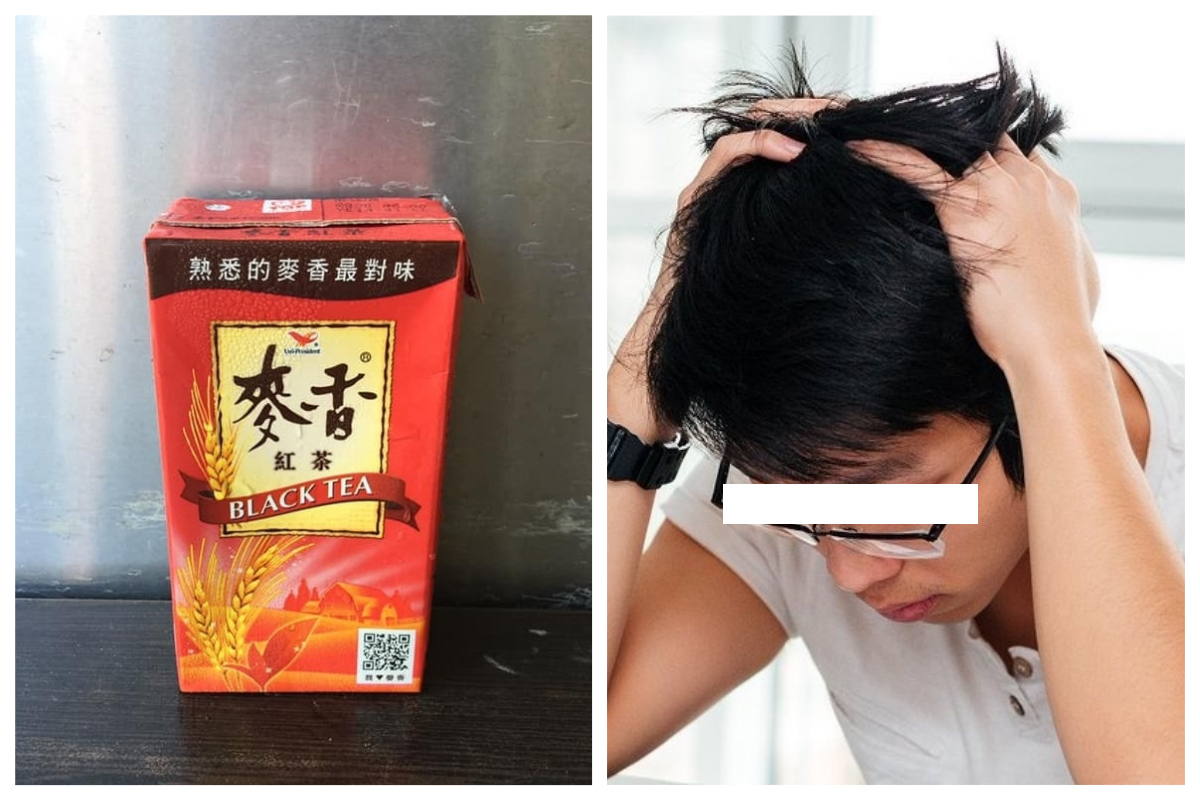 ▲男網友透露自己從小就迷上喝「麥香紅茶」，平均每天要喝 4 瓶，一喝就是 24 年，十分驚人。圖中人物與新聞無關。（合成圖／翻攝自「爆廢公社」／翻攝自推特）
