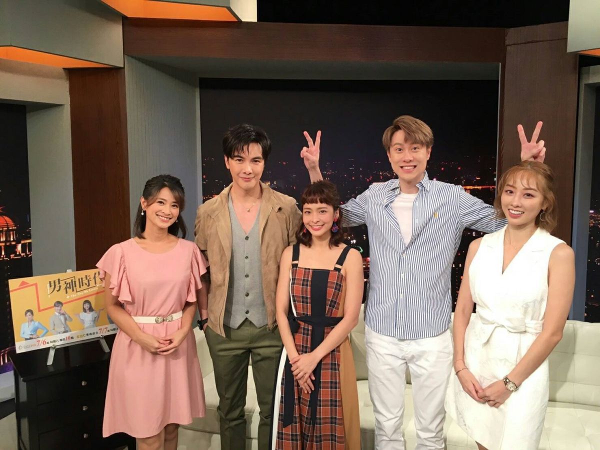 ▲ 謝佳見、葉星辰、劉書宏、夏語心上節目宣傳新戲。（圖／台視提供）