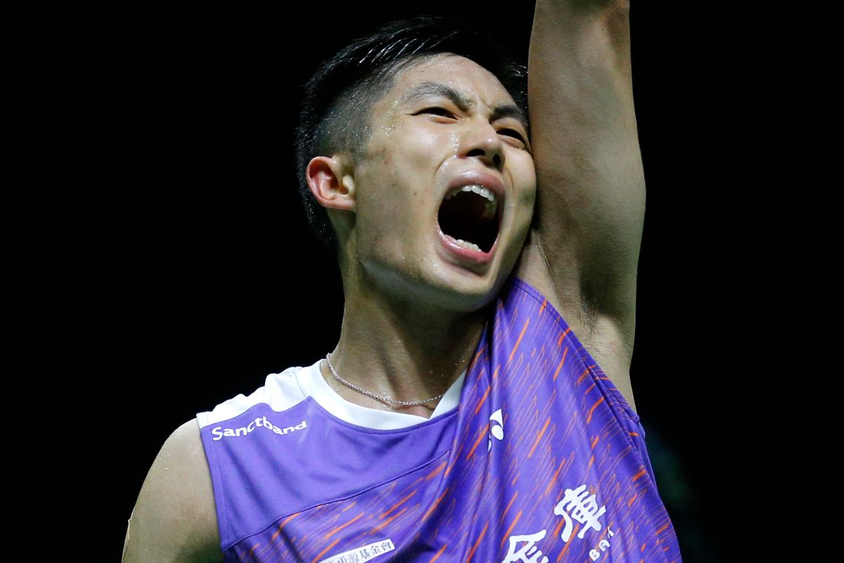 ▲我國羽球一哥周天成。（圖／美聯社／達志影像）