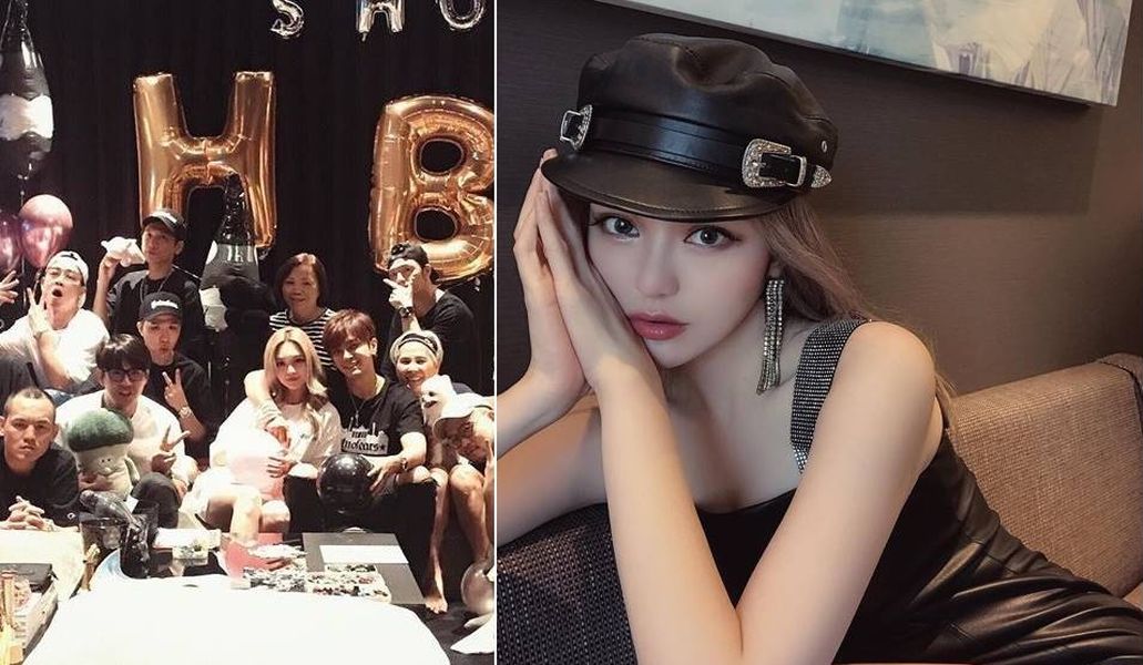 ▲周揚青（右）張羅大小事為小豬慶生。（合成圖）