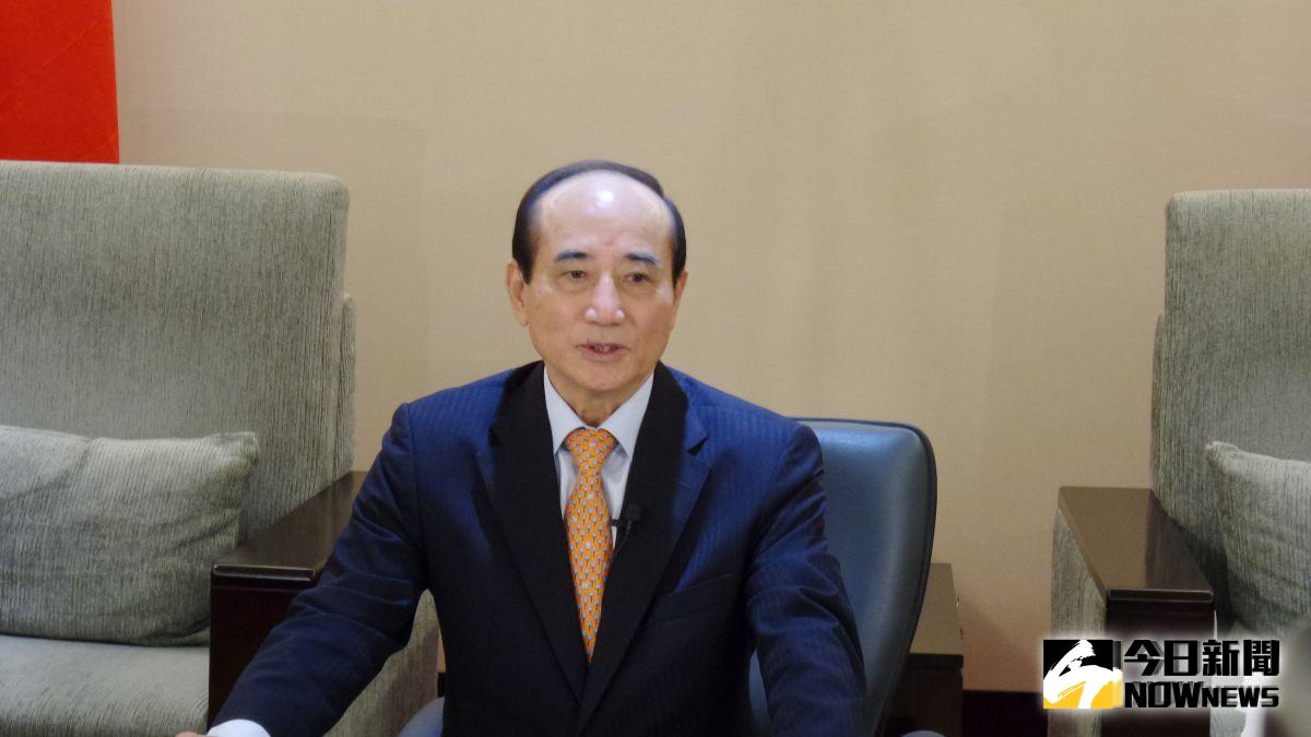 ▲與鴻海創辦人郭台銘見面，前立法院長王金平表示，兩人見面共識是一起為台灣前途打拚。（圖／記者呂炯昌攝, 2019.8.5）