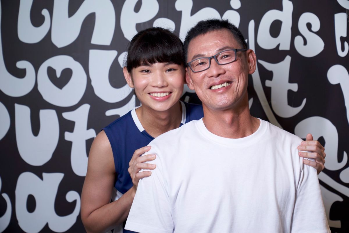 戴資穎祝爸爸戴楠凱父親節快樂。（圖／麥當勞提供）