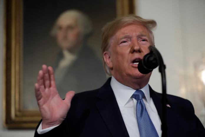 ▲川普 5 日在推特上 PO 文表示，人民幣跌破 7 為中國大陸當局所進行的「匯率操縱」。（圖／達志影像／美聯社）