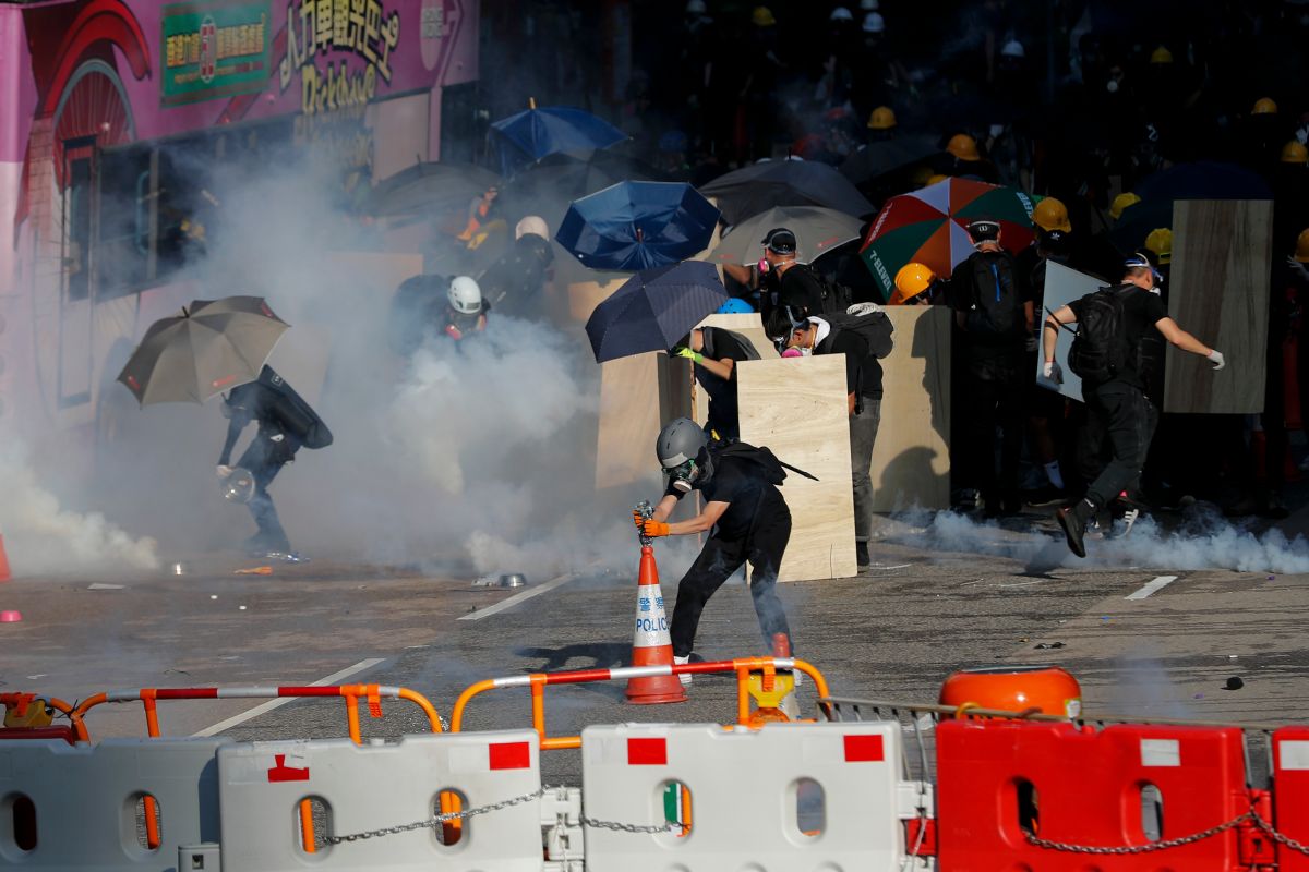 ▲香港反送中示威、不合作運動遍地開花。（圖／美聯社／達志影像）