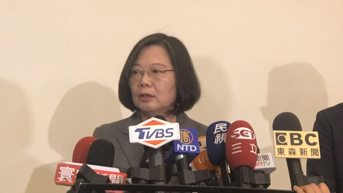 ▲總統蔡英文受訪時指出，執政者不能用情緒處理問題。（圖／林人芳攝, 2019.08.06）