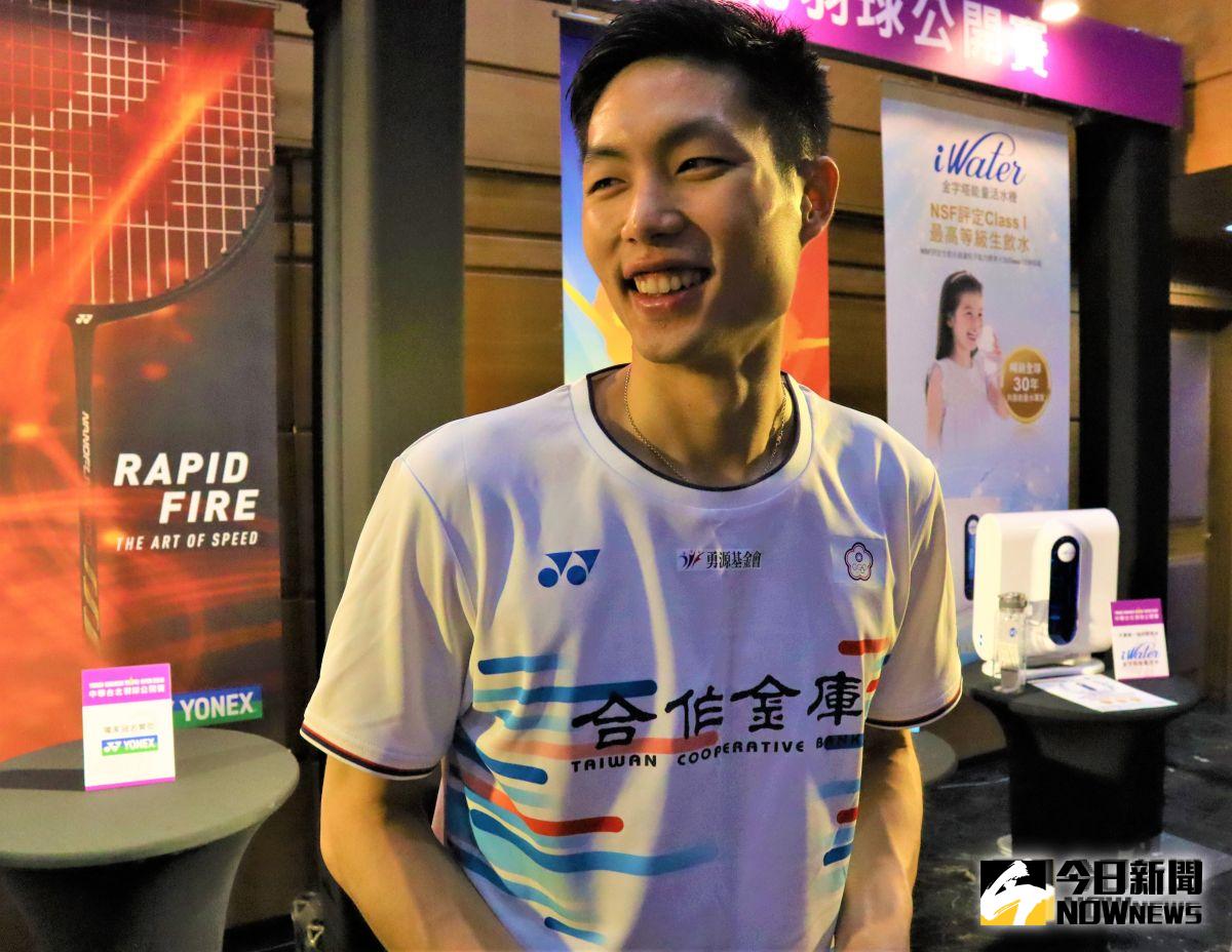 ▲我國羽球一哥周天成。（圖／鍾東穎攝 ,2019.08.06）