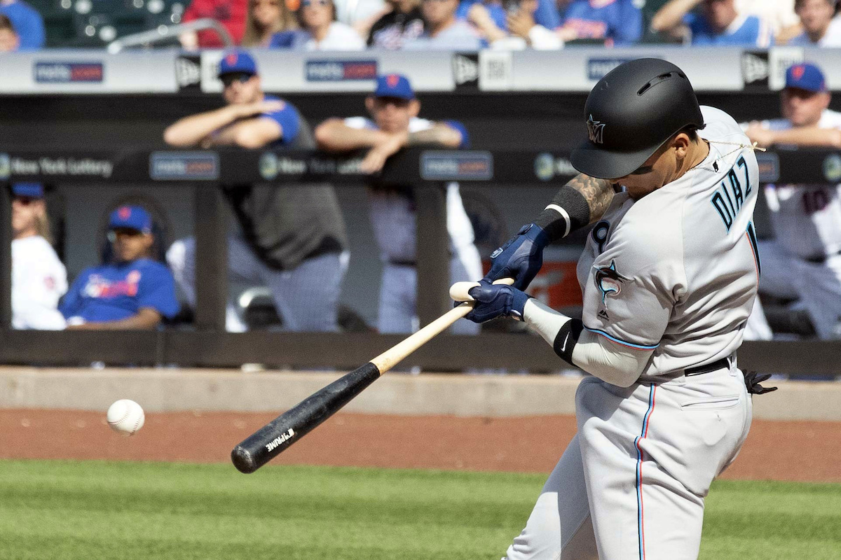 Isan Diaz生涯初登板就開轟（圖／美聯社／達志影像）