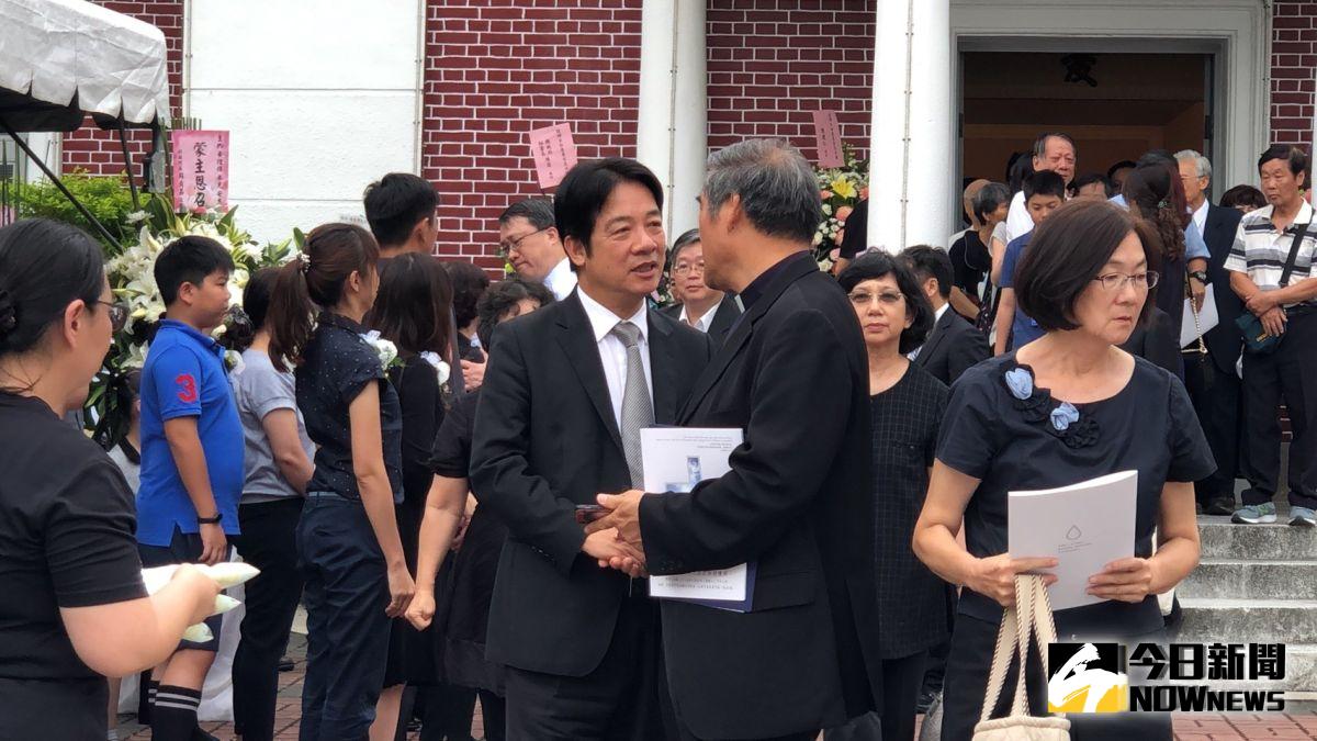 ▲前行政院院長賴清德出席前成大校長黃煌煇追思會。（圖／記者陳聖璋攝，2019.08.06）