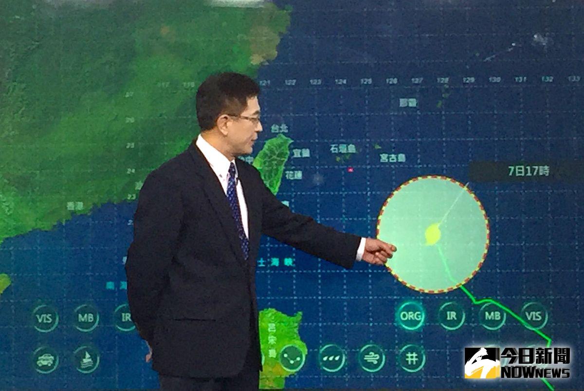 ▲利奇馬發布海上颱風警報，估計明早發布陸警。（圖／記者黃仁杰攝, 2019.08.07）