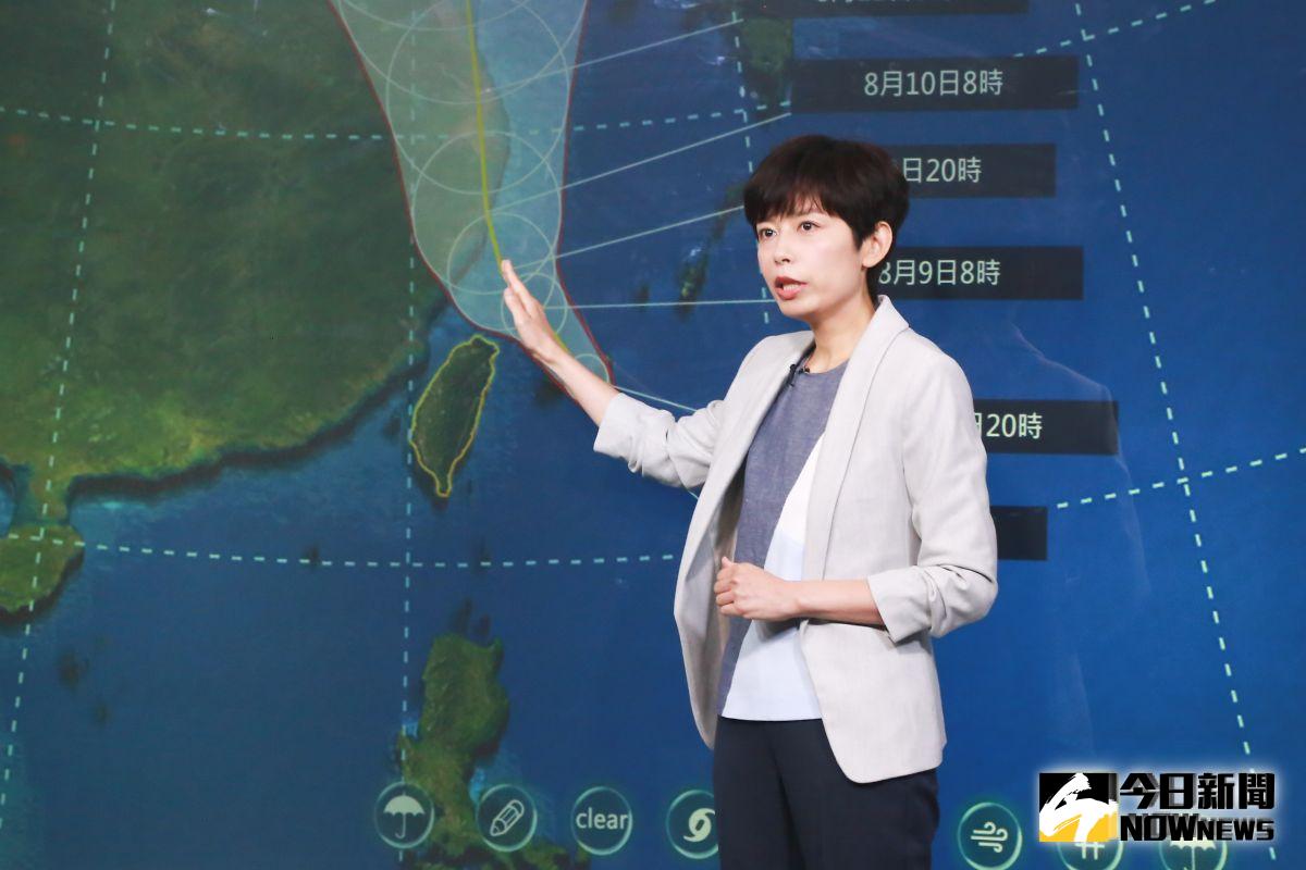 ▲中央氣象局針對利奇馬颱風發布陸上警報。（圖／記者葉政勳攝 , 2019.08.08）