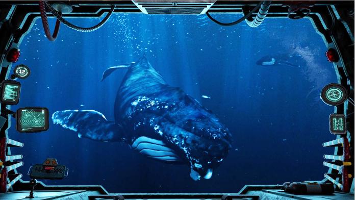 ▲「虛擬海世界」透過VR技術帶領遊客潛入海洋。（圖／屏東海生館提供）