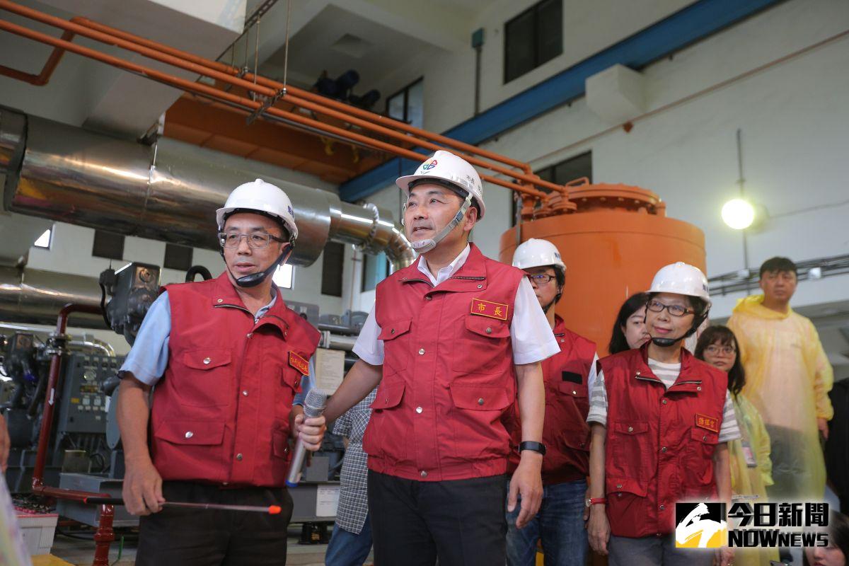 ▲侯友宜今日視察永和抽水站時強調，「寧可做過，絕對不要做不及，保護民眾沒有妥協的空間！」（圖／記者陳志仁攝，2019.08.09）