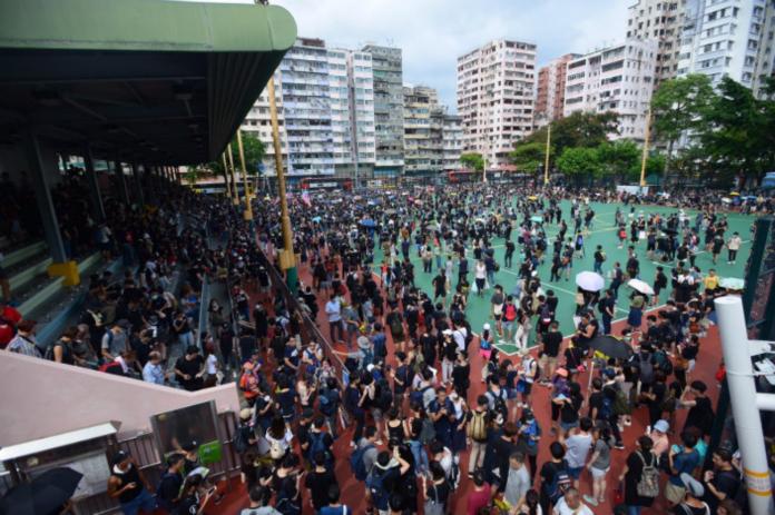 ▲香港反送中深水埗集會遊行。（圖／翻攝巴士的報）