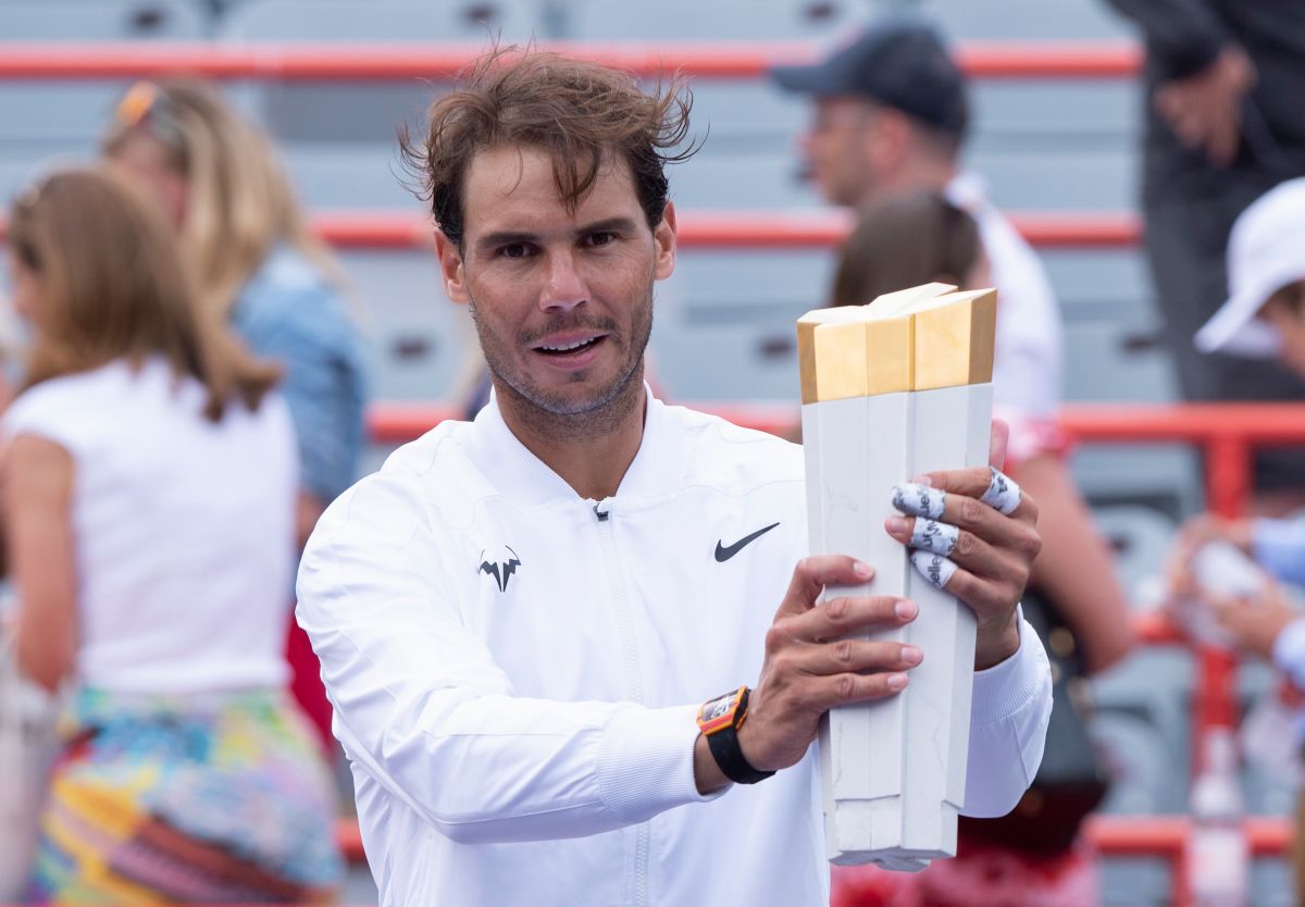 Rafael Nadal衛冕羅傑斯盃冠軍。（圖／美聯社／達志影像）