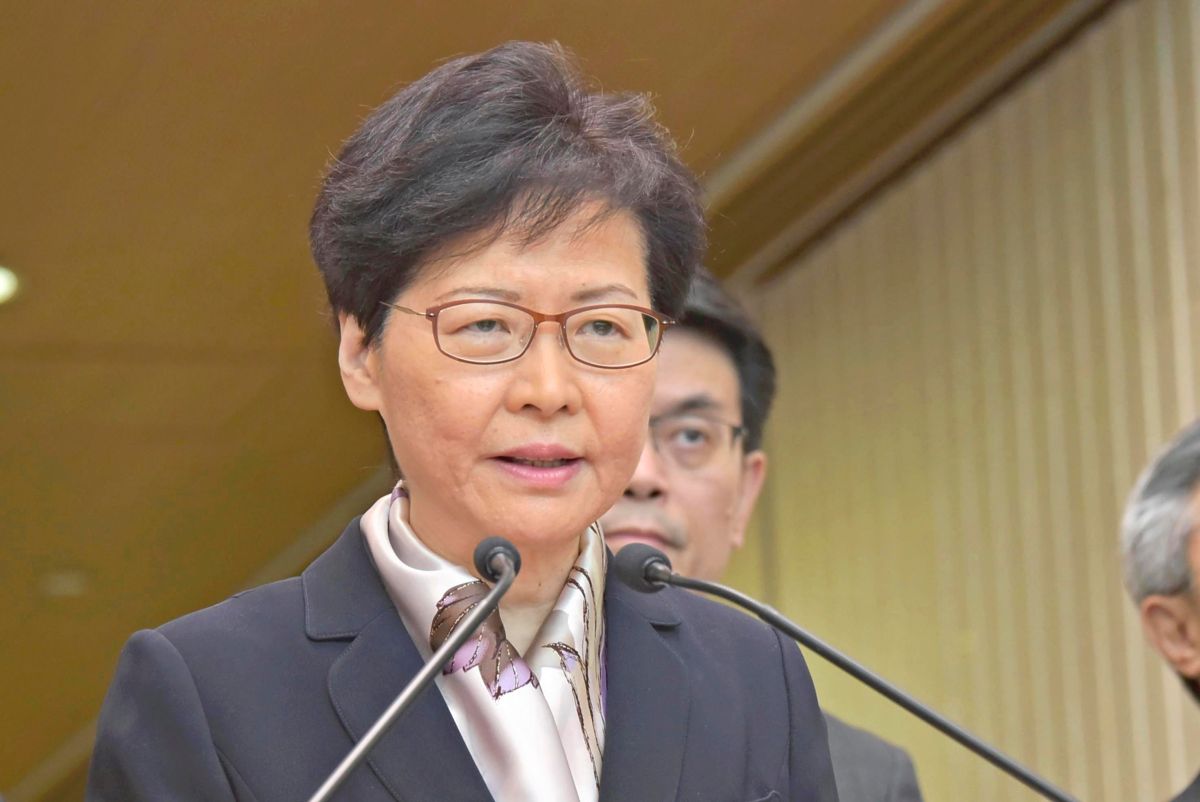 ▲台灣大學政治系榮譽教授明居正日前指出，林鄭月娥可能會被北京當局犧牲。資料照。（圖／美聯社／達志影像）