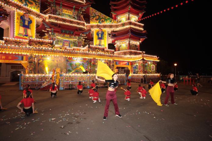 ▲2019雞籠中元祭「開燈放彩」儀式表演活動（圖/基隆市政府提供）