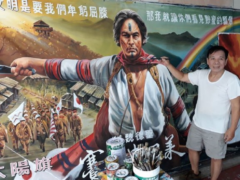 ▲「卑躬屈膝、看見驕傲」無異就是謝森山一甲子的寫照。（圖／蔡孟峰攝）