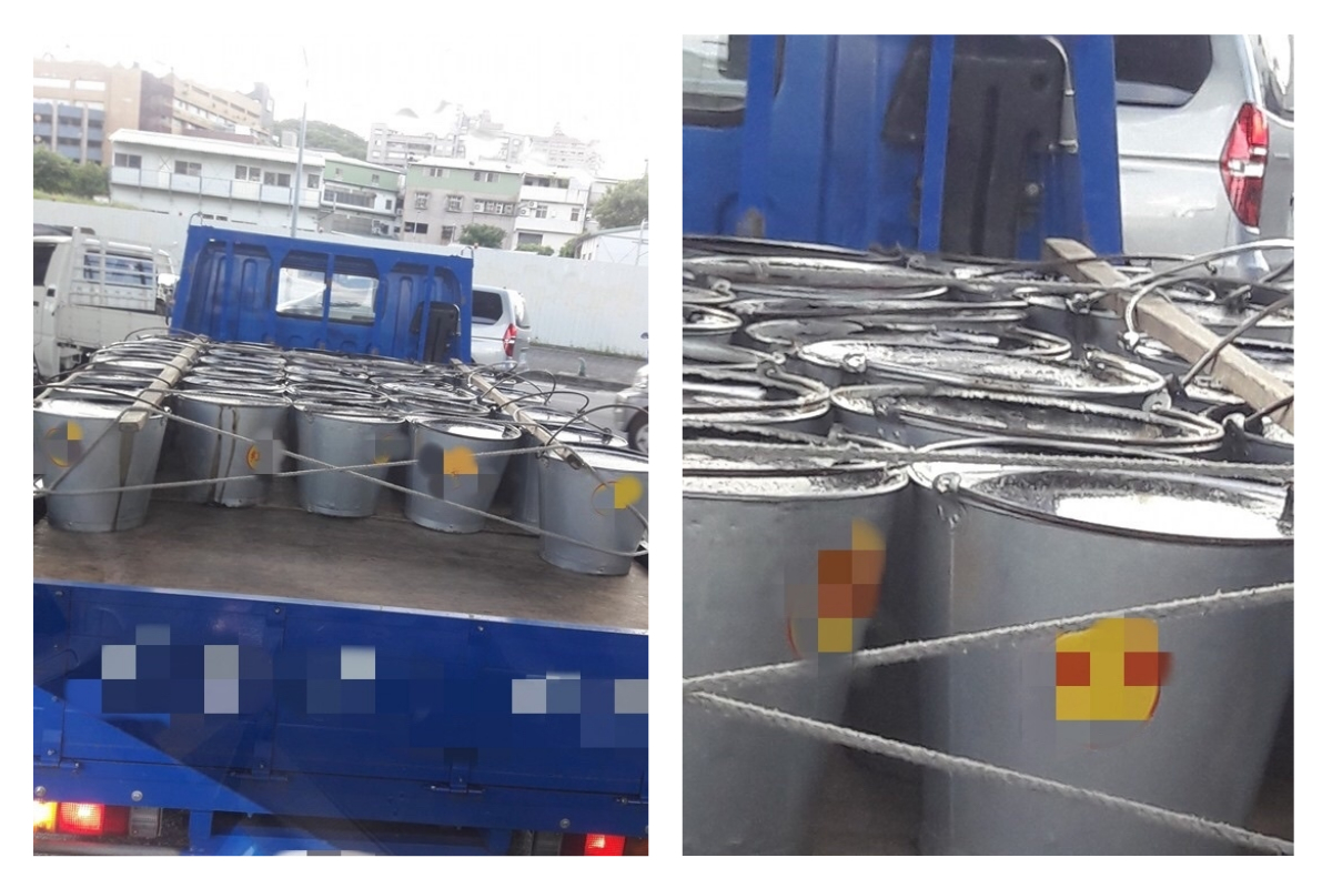 ▲有網友行車在路上，看到前方有一台貨車載著滿滿的仙草，但他卻驚訝的發現這些仙草「全部都沒加蓋子遮住」，髒東西就一路飄進去。（圖／翻攝自《爆怨公社》）