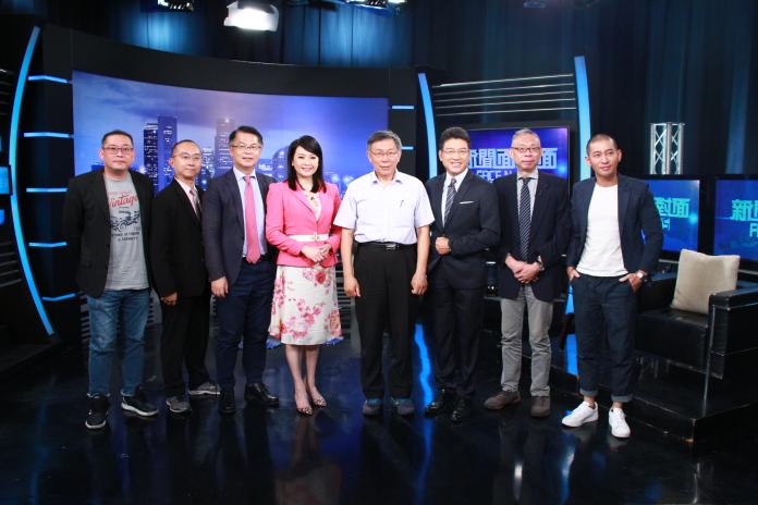 ▲台北市長柯文哲接受政論節目專訪。（圖／新聞面對面提供）