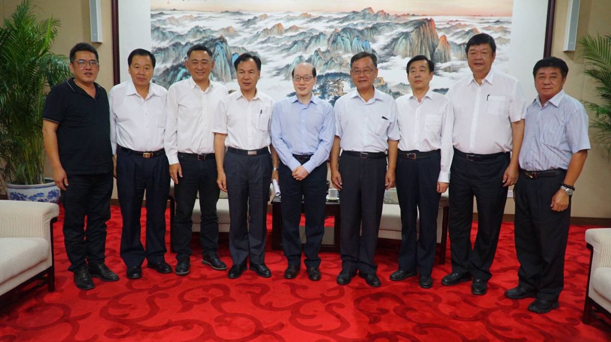 ▲金馬澎三縣首長拜會國台辦主任劉結一，盼離島能區隔處理。（圖／金門縣府提供）