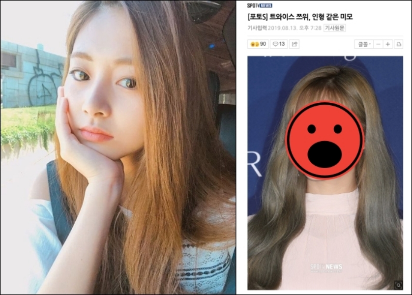 ▲子瑜剪短瀏海粉絲差點認不得。（圖／翻攝SPOTVNEWS、TWICE IG）