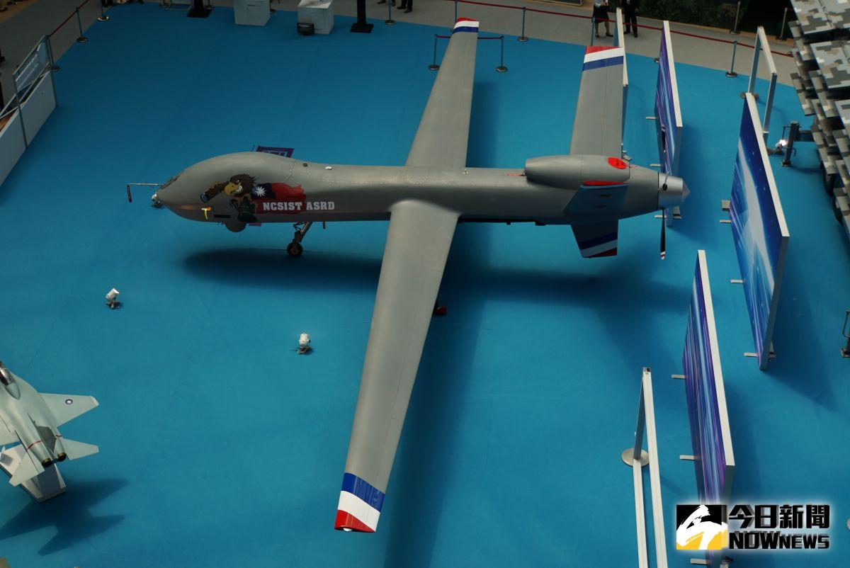 ▲2019年台北國際航太暨國防展，展出改良型騰雲無人機。（圖／記者呂炯昌攝）