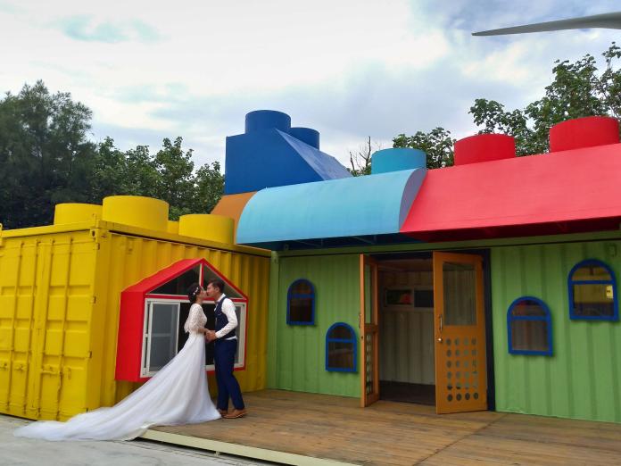▲大安濱海樂園露營區拍攝婚紗美照的第一站。 (圖／觀旅局提供2019.8.14)