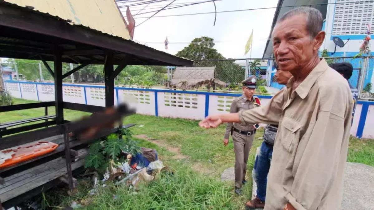 ▲泰國一名男子喝 30 度烈酒配榴槤，猝死於路邊涼亭。（圖／翻攝自 thairath ）