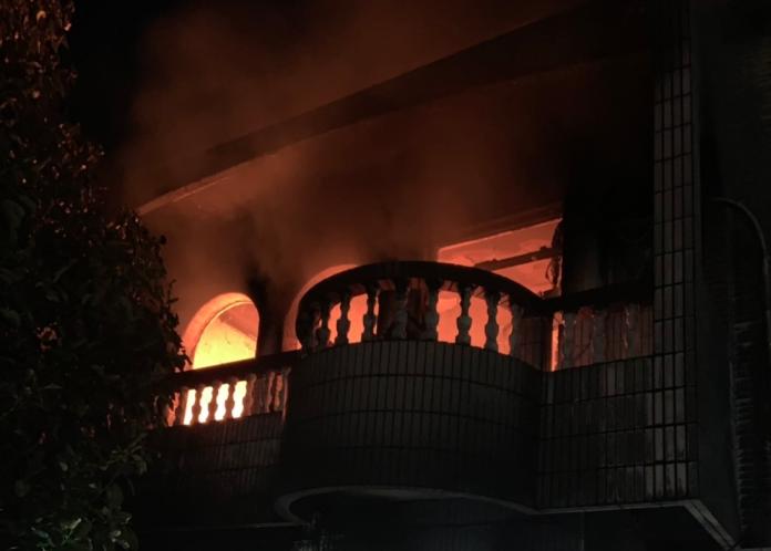 ▲竹北市在中元節凌晨發生住宅火警意外，造成夫婦兩人葬生火窟。（圖／記者常似虎翻攝）