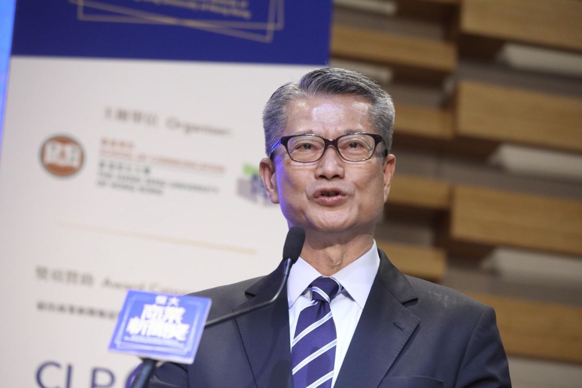 ▲香港財政司長陳茂波（圖／翻攝香港01）