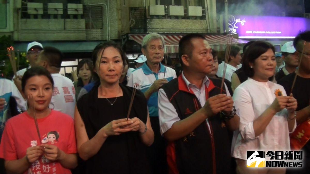 ▲李佳芬專程回到雲林家鄉參加一年一度的虎尾大普渡。（圖／記者蘇榮泉攝，2019.08.15）