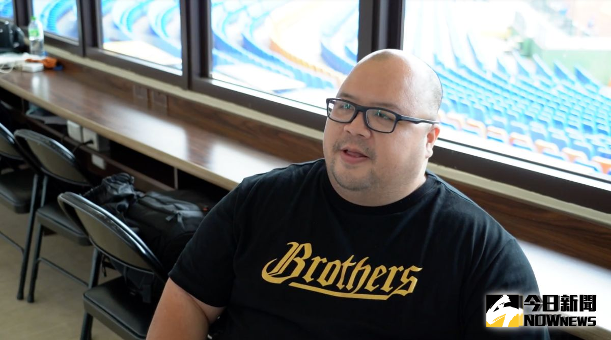 中信兄弟應援團高大昌。（圖／高榮鎮攝）