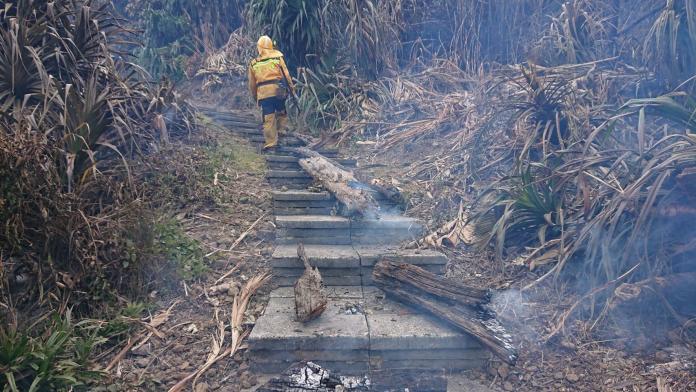 ▲綠島森林大火燒毀近28公頃。（圖／台東林管處提供）