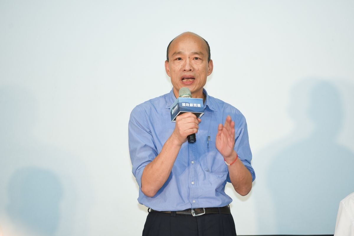 ▲高雄市長韓國瑜17日出席國政顧問團記者會，他在致詞時譴責蔡英文總統執政是「人民危險、台灣貧窮」。( 圖 / 記者陳明安攝，2019.08.17)