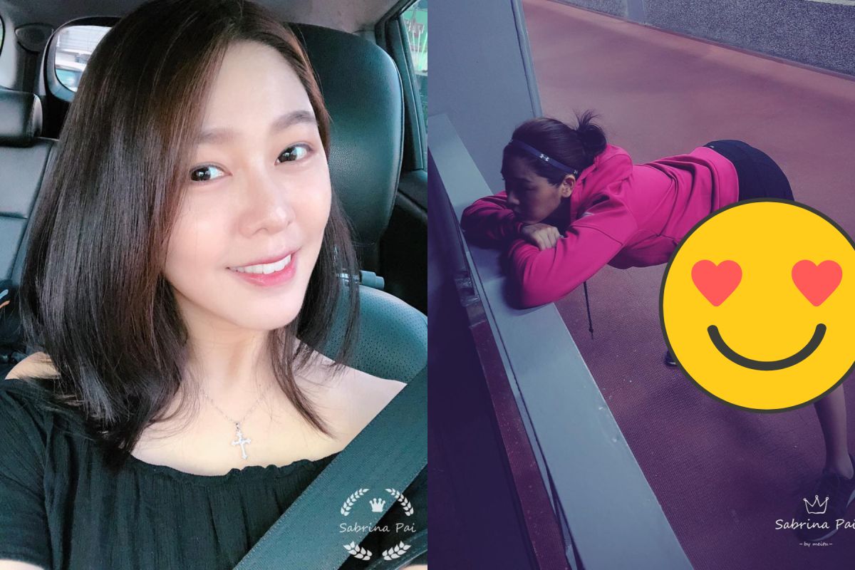 ▲白家綺努力運動。（圖 / 翻攝IG）
