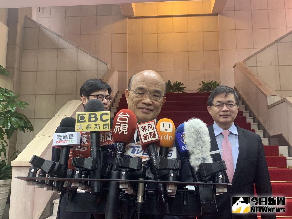 各界關切2020總統蔡英文副手人選「蔡賴配」是否有望？行政院長蘇貞昌19日表示，「預知結果如何，就讓我們繼續看下去」。（圖／記者林人芳)資料照）