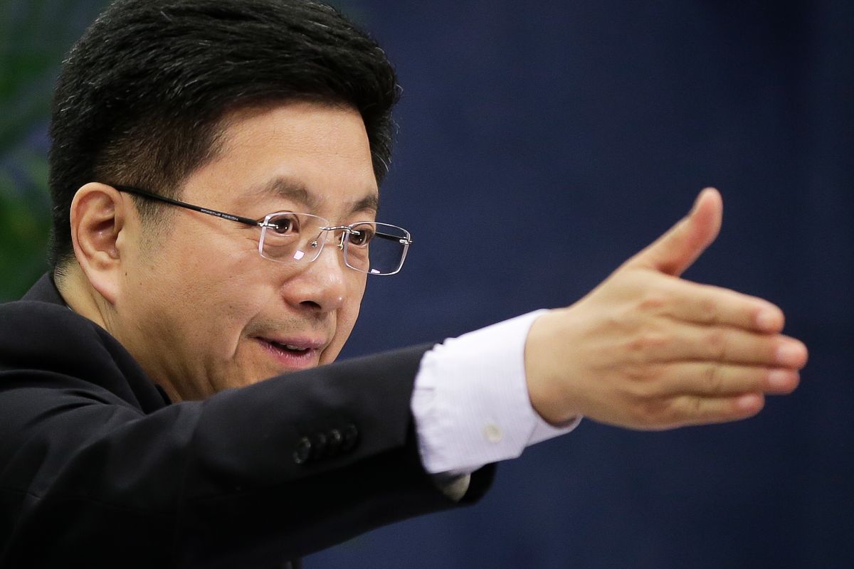 ▲大陸國台辦與大陸外交部，同聲譴責美國對台軍售備忘錄無效。圖為國台辦發言人馬曉光。資料照。（圖／美聯社／達志影像）