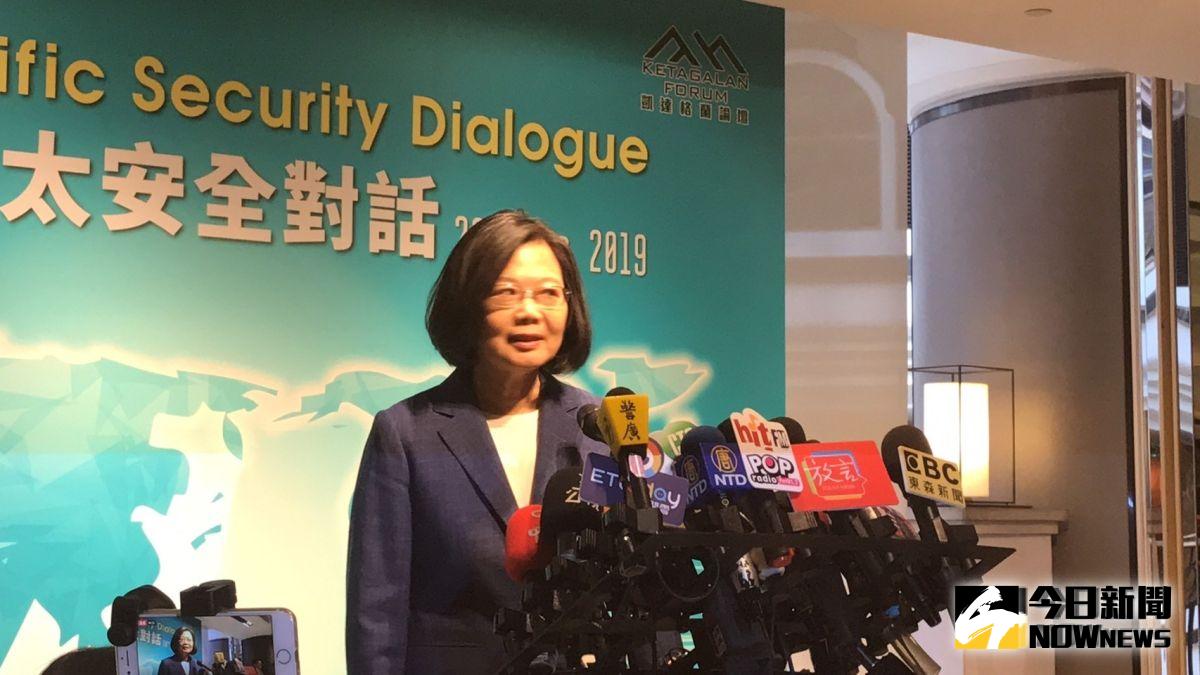 針對監察委員對於「口譯哥」趙怡翔出任我駐美代表處政治組組長一事，總統蔡英文20日呼籲監察院要尊重行政倫理。（圖／記者林人芳攝， 2019,08,20)